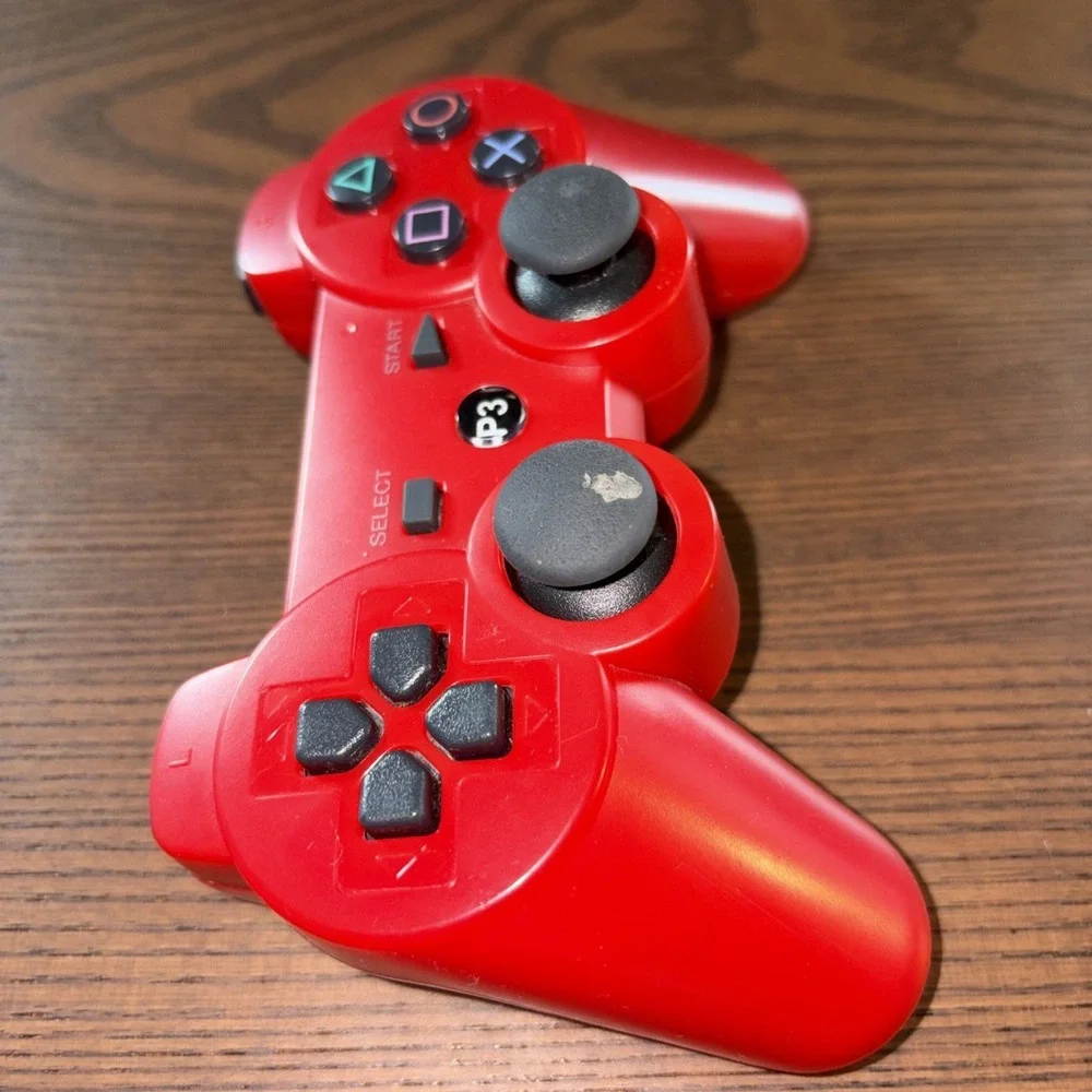 Sony PlayStation PS3 Red DualShock 3‎ Controller CECHZC2U A1 Wireless OEM TESTED